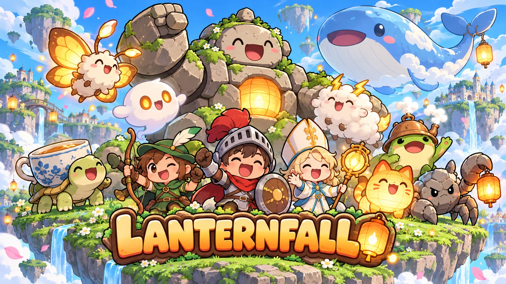 Lanternfall — ฮีโร่และมอนสเตอร์บนเกาะลอยฟ้า